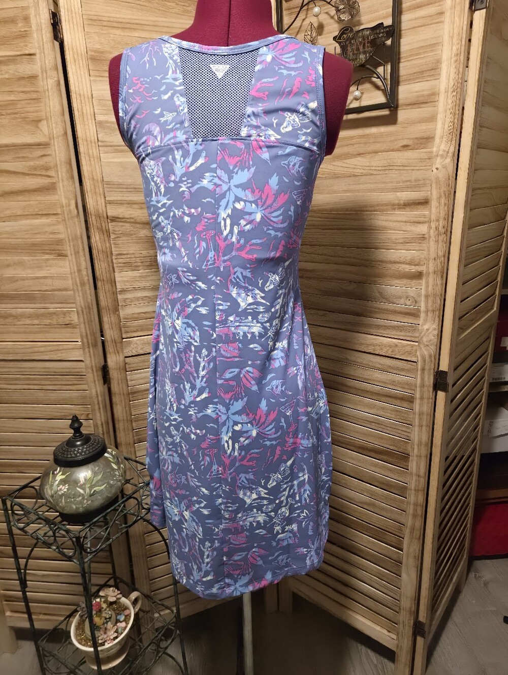 Columbia S Sleeveless Dress Blue/Pink - Picture 3 of 4